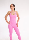 Nova Seamless Leggings in Candy Pink, front view
